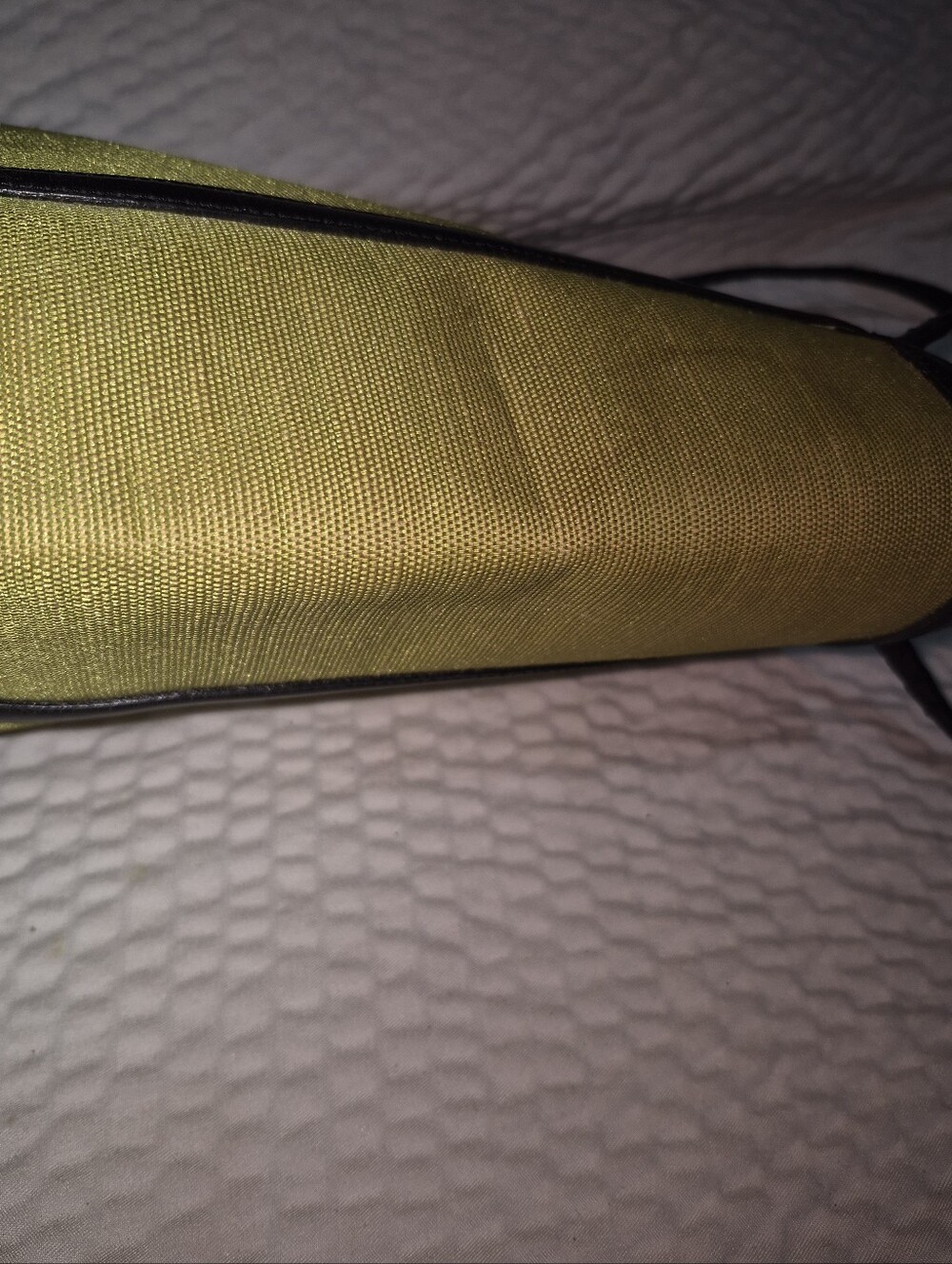 Maxx New York Yellow Canvas Tote with Black Trim - Picture 5 of 9